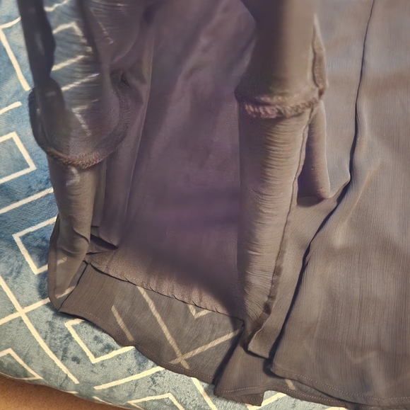 George Sheer Layered A-Line Skirt Knee-Length - Picture 2 of 5